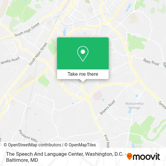 The Speech And Language Center map