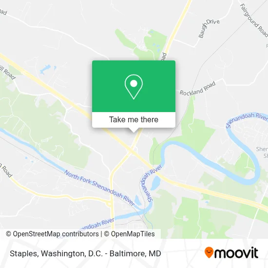 Staples map