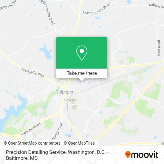 Precision Detailing Service map