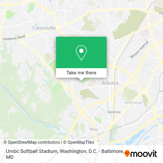 Umbc Softball Stadium map