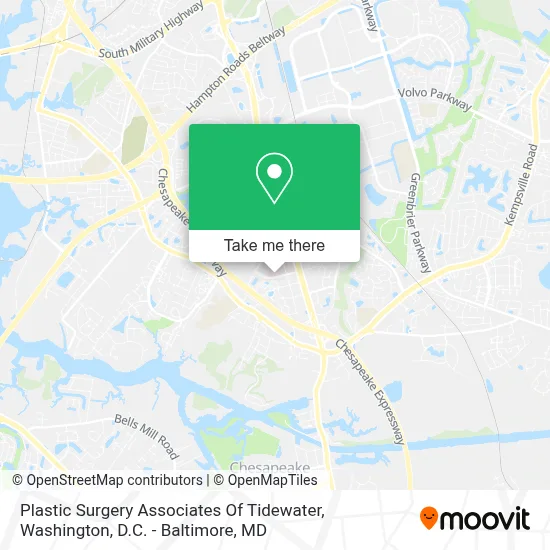 Plastic Surgery Associates Of Tidewater map