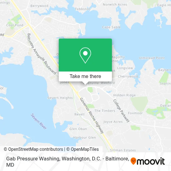 Gab Pressure Washing map