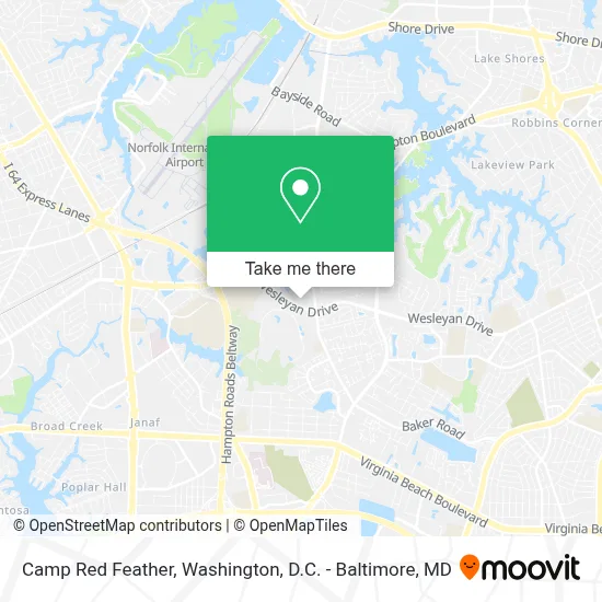 Camp Red Feather map