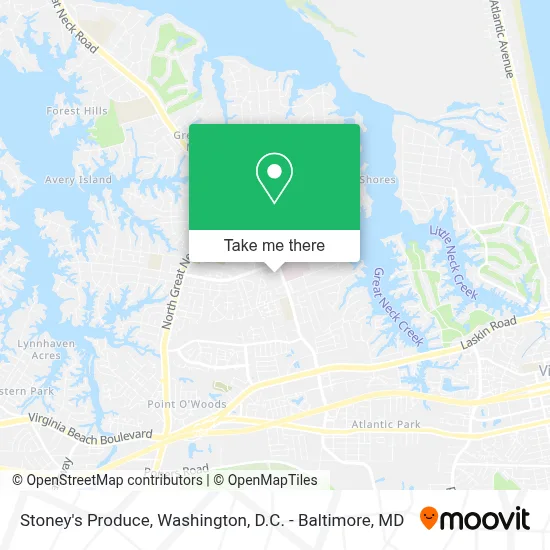 Stoney's Produce map