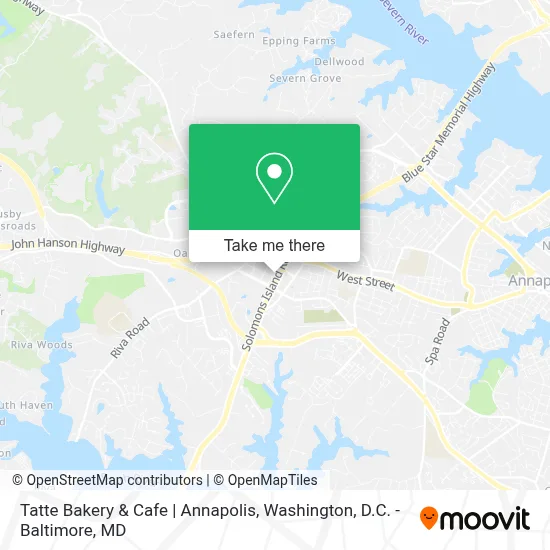Tatte Bakery & Cafe | Annapolis map