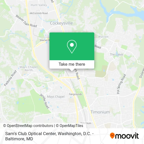 Sam's Club Optical Center map