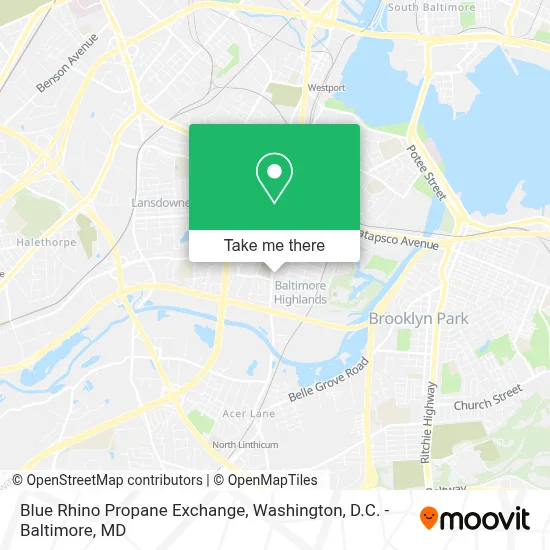 Blue Rhino Propane Exchange map