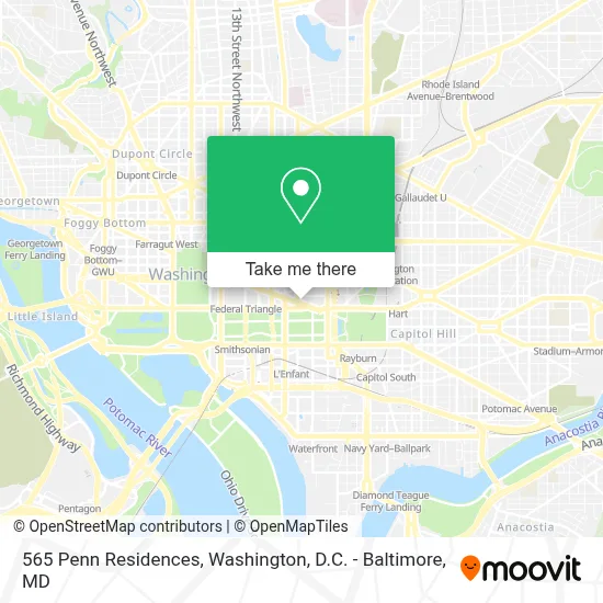 565 Penn Residences map