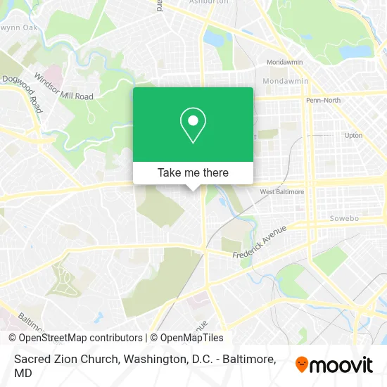 Sacred Zion Church map