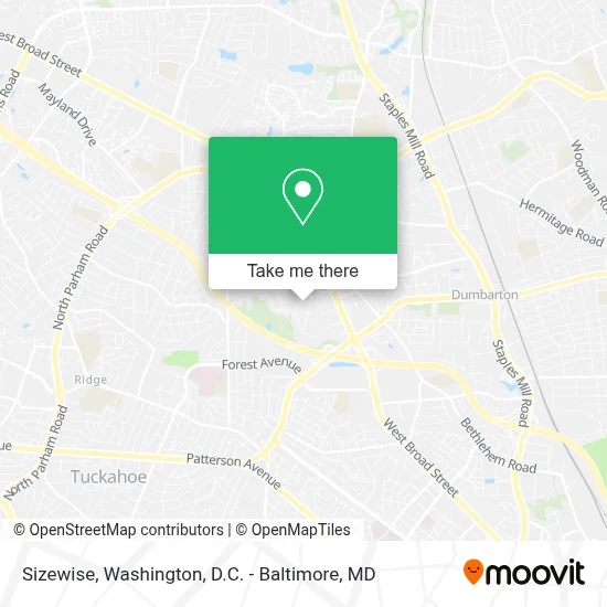 Sizewise map