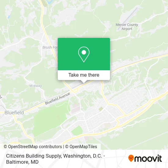 Citizens Building Supply map