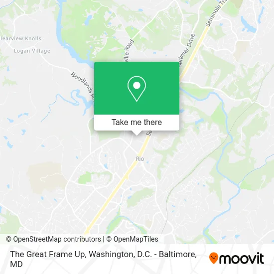 The Great Frame Up map