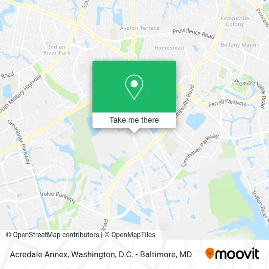 Acredale Annex map