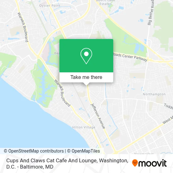Cups And Claws Cat Cafe And Lounge map