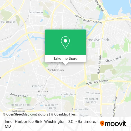 Inner Harbor Ice Rink map