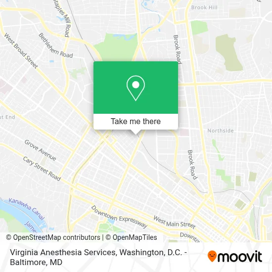 Virginia Anesthesia Services map