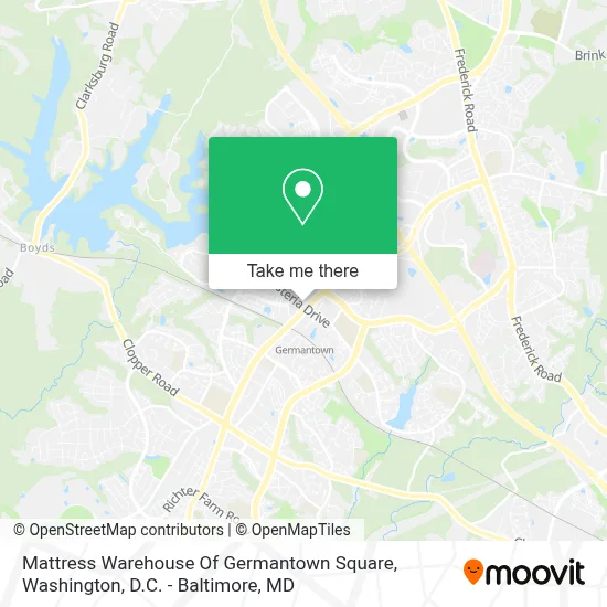 Mattress Warehouse Of Germantown Square map