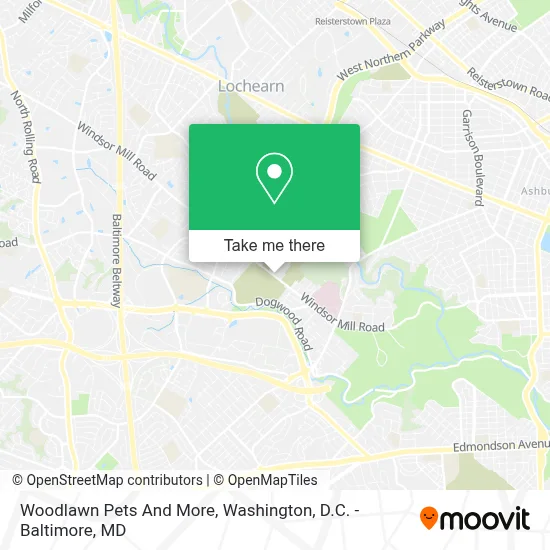 Woodlawn Pets And More map