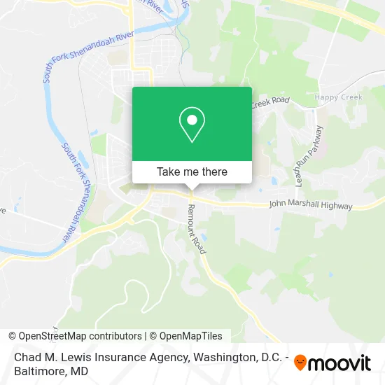 Chad M. Lewis Insurance Agency map