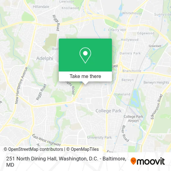 251 North Dining Hall map