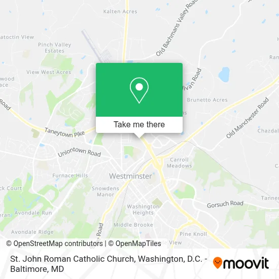 St. John Roman Catholic Church map