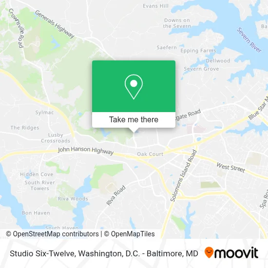 Studio Six-Twelve map