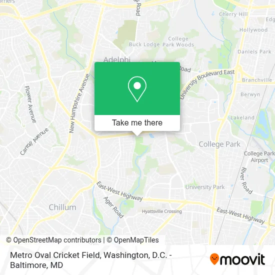Metro Oval Cricket Field map