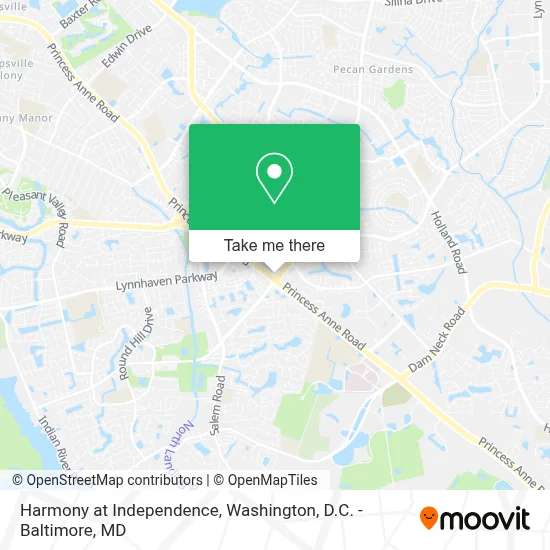 Harmony at Independence map