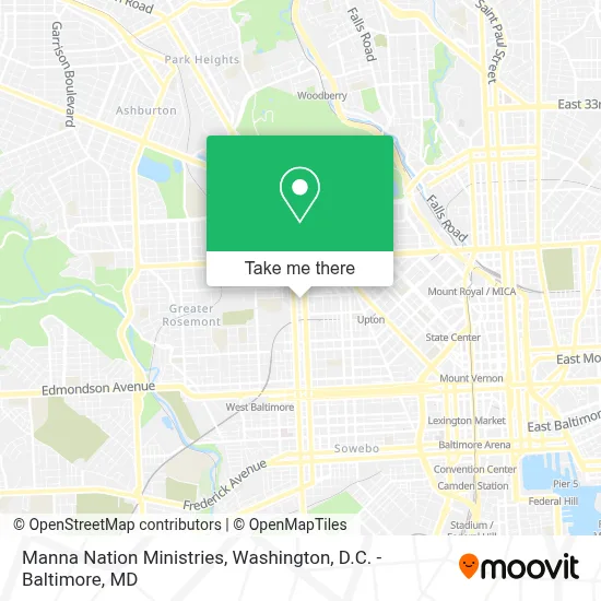 Manna Nation Ministries map