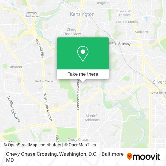 Chevy Chase Crossing map