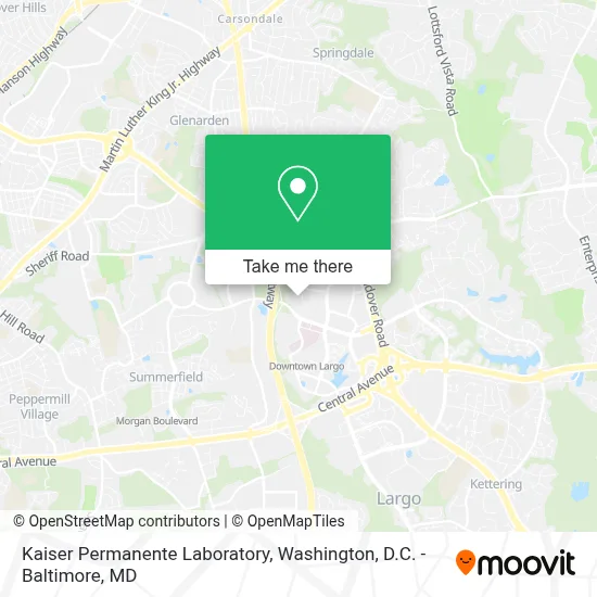 Kaiser Permanente Laboratory map