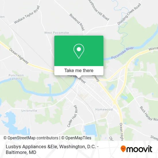 Lusbys Appliances &Ele map