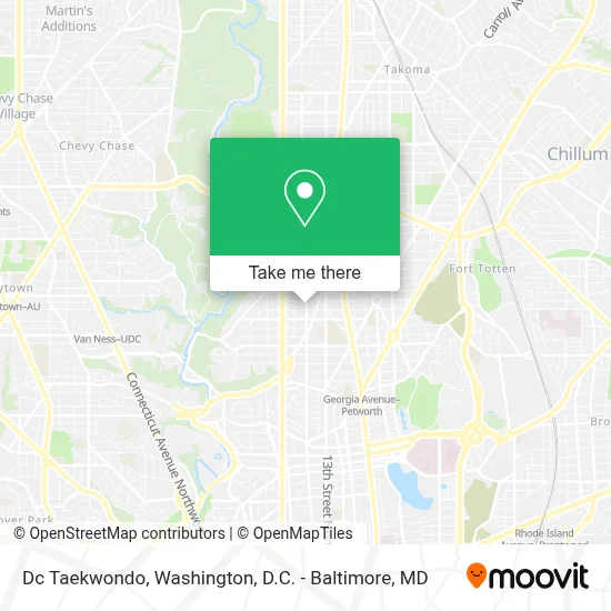 Dc Taekwondo map