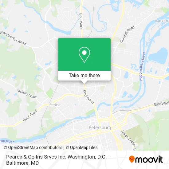 Pearce & Co Ins Srvcs Inc map