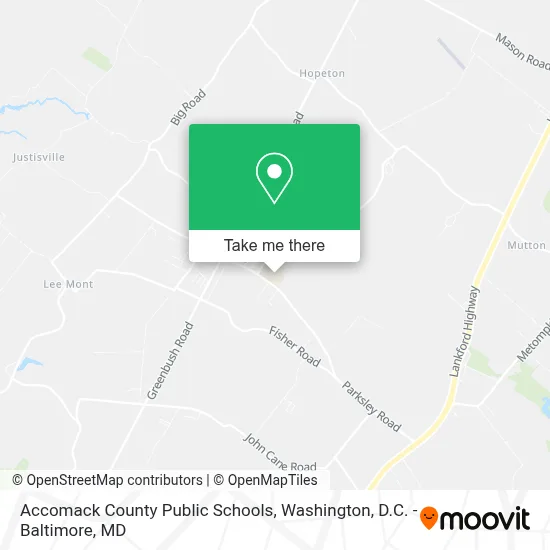 Accomack County Public Schools map