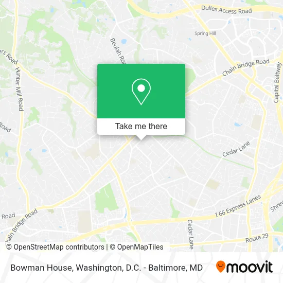 Bowman House map