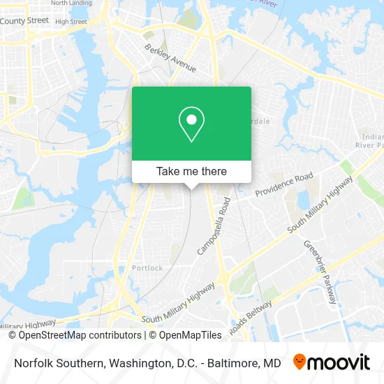 Norfolk Southern map