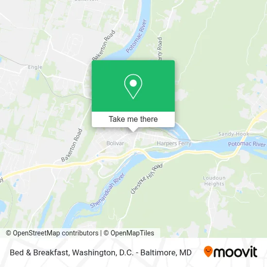 Bed & Breakfast map