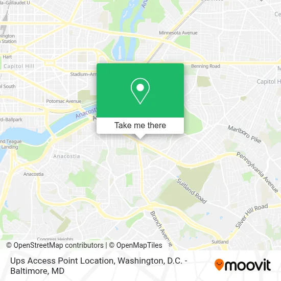 Ups Access Point Location map