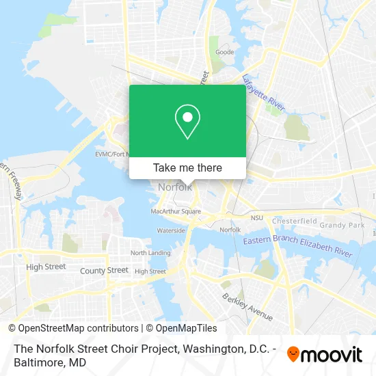 The Norfolk Street Choir Project map