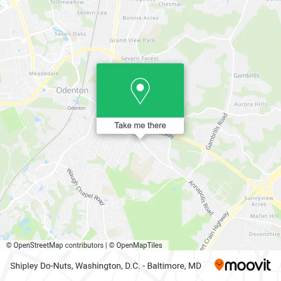 Shipley Do-Nuts map