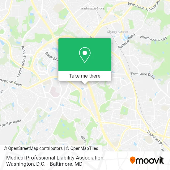 Medical Professional Liability Association map