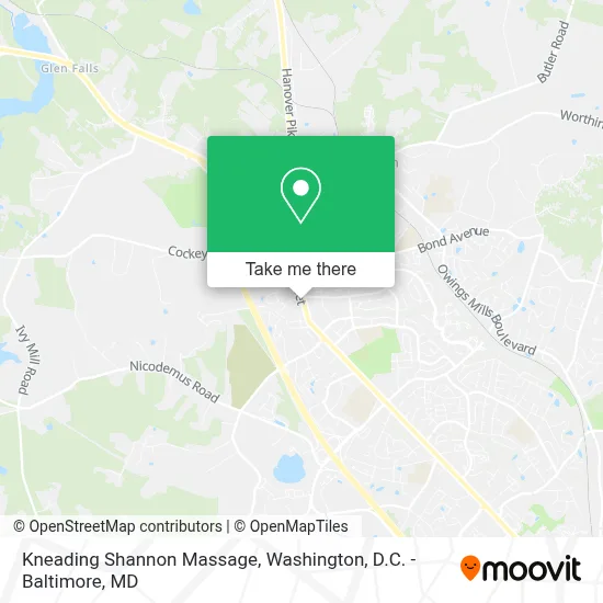 Kneading Shannon Massage map