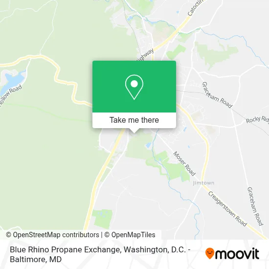 Blue Rhino Propane Exchange map