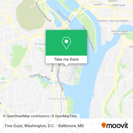 Five Guys map