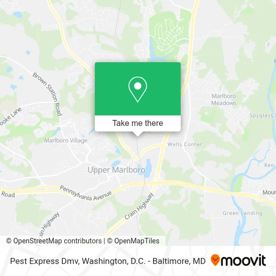 Pest Express Dmv map
