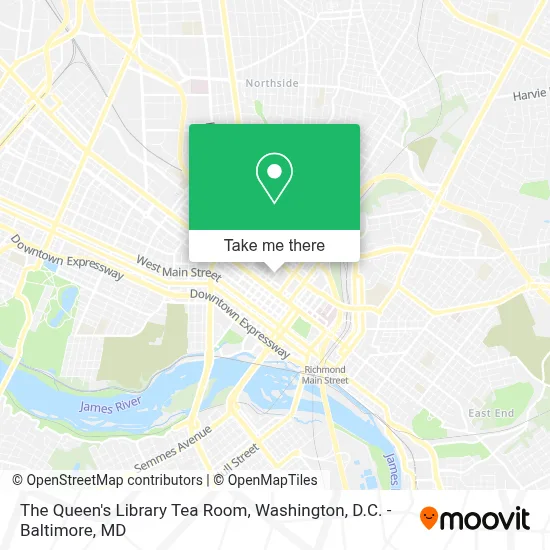 The Queen's Library Tea Room map
