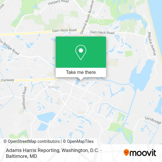 Adams Harris Reporting map