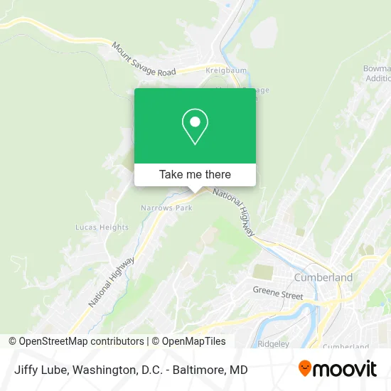 Jiffy Lube map