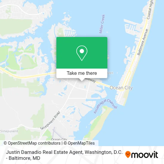 Justin Damadio Real Estate Agent map